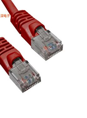 BC-5UR010M|圆形线缆CABLE MOD 8P8C PLUG-PLUG 3.28