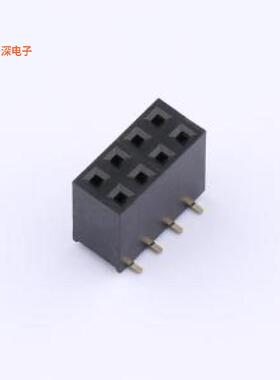 HX PM-2.54-02-04-S-H8.5|排母配套排针HX PZ2.54-2x4P系