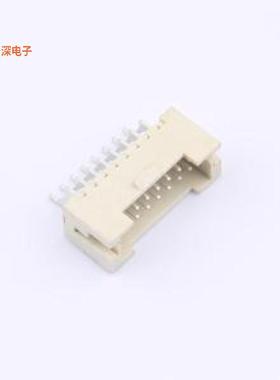 HDGC1502WRA-S-2x8P-2 |线对板针座MXH1.5-2x8P带扣卧贴