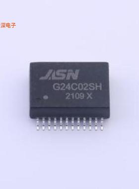 G24C02SH |原装SMD-24P,17.6x12.2mm网口变压器