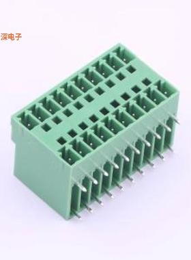 KF2EDGRH-3.81-2*10P |原装弯插,P=3.81mm插拔式接线