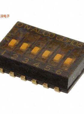 GDH06SATR04 |SPSTSWITCH SLIDE DIP SPST 0.025A 24V