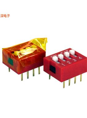 KG04ET |SPSTSWITCH SLIDE DIP SPST 0.025A 24V