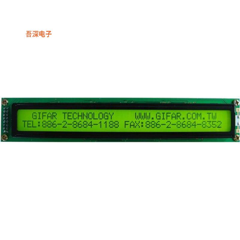 GFC4002A-YPOE-JP |80.040X2STN-YYELLOW GREEN182*33.5