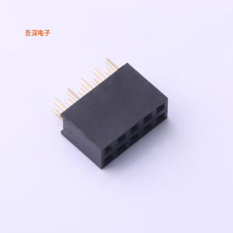 2.54-2*5 |镀金环保阻燃UL认证排母插件,P=2.54mm