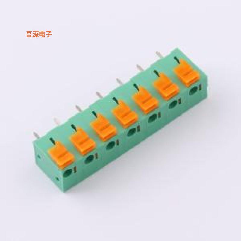 MX142V-7.62-07P-GN01-Cu-A |原装插件,P=7.62mm弹簧式接线