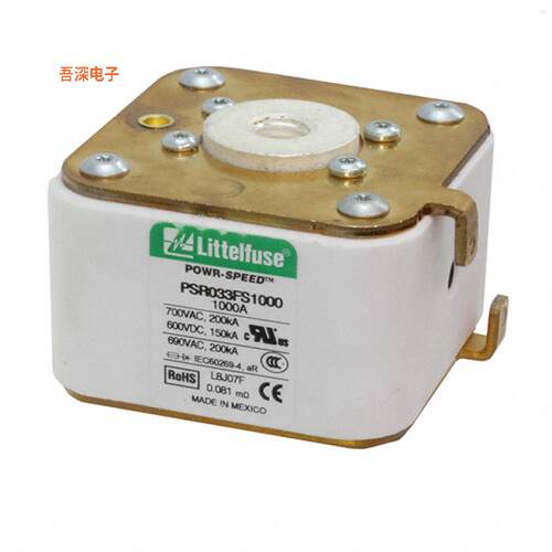 PSR033FS1000Z |螺栓安装FUSE SQUARE 1KA 700VAC/600VD