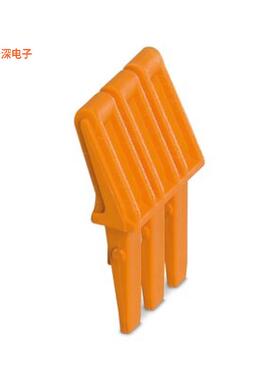 3035760 |按片JUMPER TERM BLK 3POS FLAT PIN