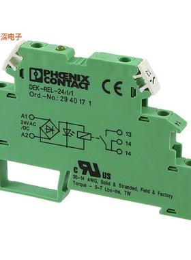 2940171 |DIN 轨道RELAY GEN PURPOSE SPST 3A 24V