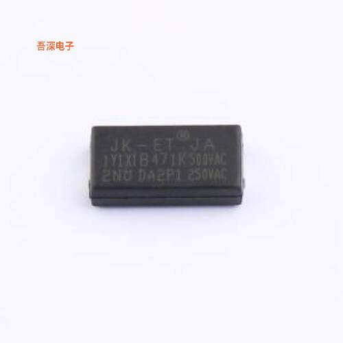 JA1Y1X1B471K500VAC |SMD：11.4*6安规电容SMD,11.4x6mm