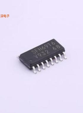 SFH6916 |原装SOP-16-4.6mmOPTOISO 3.75KV 4CH TRANS 16-SOP