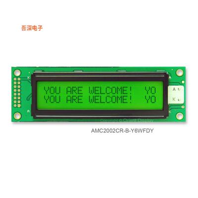 AMC2002CR-B-Y6WFDY|40.020X2 CHARACTER LCD STN Y
