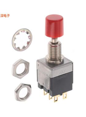 EB2061G-BC |面板安装，后部SWITCH PUSH DPDT 0.4VA 28V