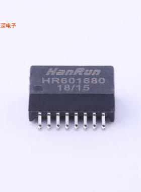 HR601680(编带包装) |原装SMD-16P,12.7x7.2mm网口变压器