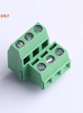 DB127A-5.08-2*3P-GN-S |原装插件,P=5.08mm螺钉式接线