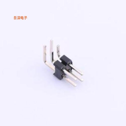 KH-2PH90-2X2P-L10.5 |L10.5，90°排针弯插,P=2mm