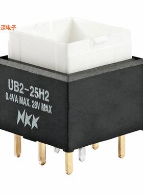 UB225SKG036B |通孔SWITCH PUSH DPDT 0.4VA 28V