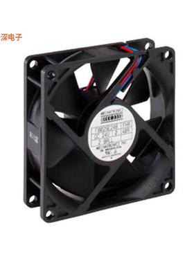 F8025E12B-FSR |12VDCFAN AXIAL 80X25MM 12VDC WIRE