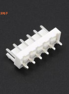 HC-VH-6A-TW |线对板针座针座VH3.96-6A 直针白色 插件铜