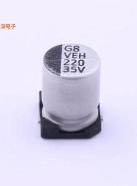 VEH221M1VTR-0810 |原装SMD,D8xL10mm贴片型铝电解