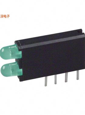 5690112200F |绿色（x 2） CBI 3MM BI-LVL GRN RA PCMNT