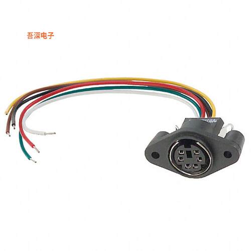 MD-60PL100 |原装全新CONN RCPT FMALE MINI DIN 6P WIRE