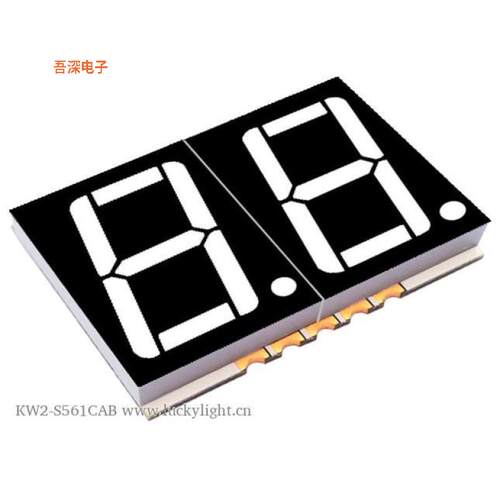 KW2-S561CAB|原装全新0.56'' 2-DIGIT 7SEG ORG SMD DI