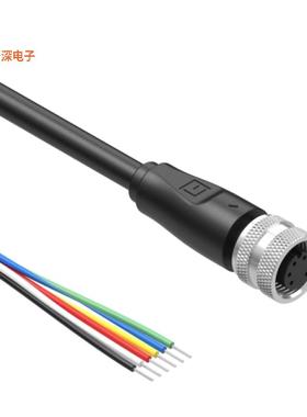 10-04477 |插座CIRC CBL 6POS RCPT TO WIRE 9.84'