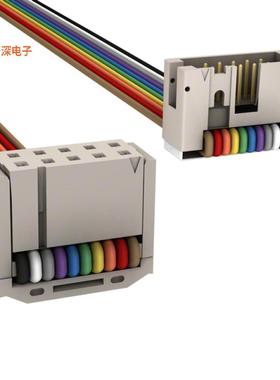 M3BRK-1036R |插口至插头IDC CABLE - MSR10K/MC10M/MPR10K