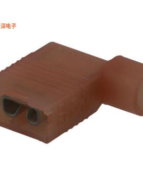 0190070016 |成角度 - 90°，旗形CONN QC RCPT 18-22AWG 0.187