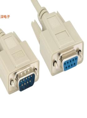 DNC-9MF-10B |插头，公引脚NULL MODEM DB9 M/F MOLD 10FT