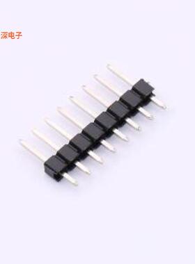 PZ2.54-S08P-A60 |间距:2.54mm 1x8P 直插排针插件,P=2.54mm