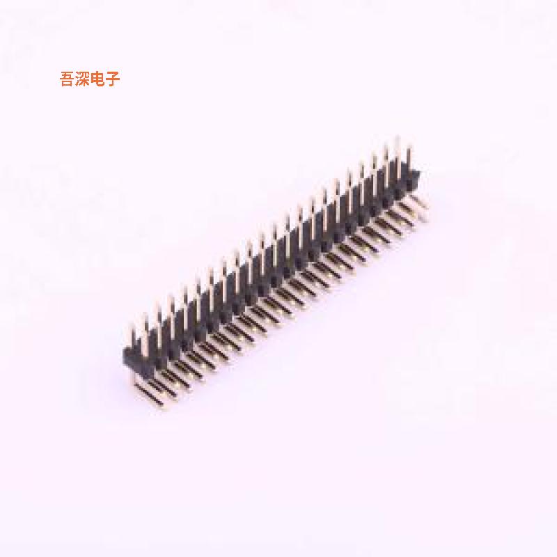 X6521WR-2x22H-C60D30 |高镀金 抗氧化排针弯插,P=2.54mm