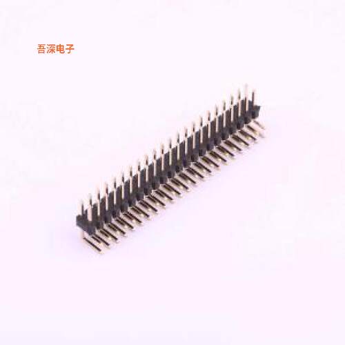 X6521WR-2x22H-C60D30 |高镀金 抗氧化排针弯插,P=2.54mm