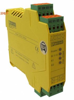2963705 |DIN 轨道RELAY SAFETY DPST 6A 24V