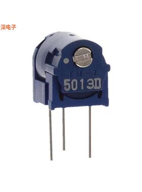 TM-7ES501 |500 OhmsTRIMMER 500 OHM 0.5W PC PIN SIDE