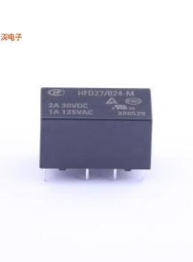 HFD27/024-M |原装DIP,10.2x20.2mm功率继电器