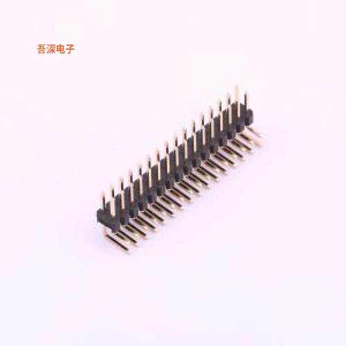 X6521WR-2x16H-C60D30 |高镀金 抗氧化排针弯插,P=2.54mm