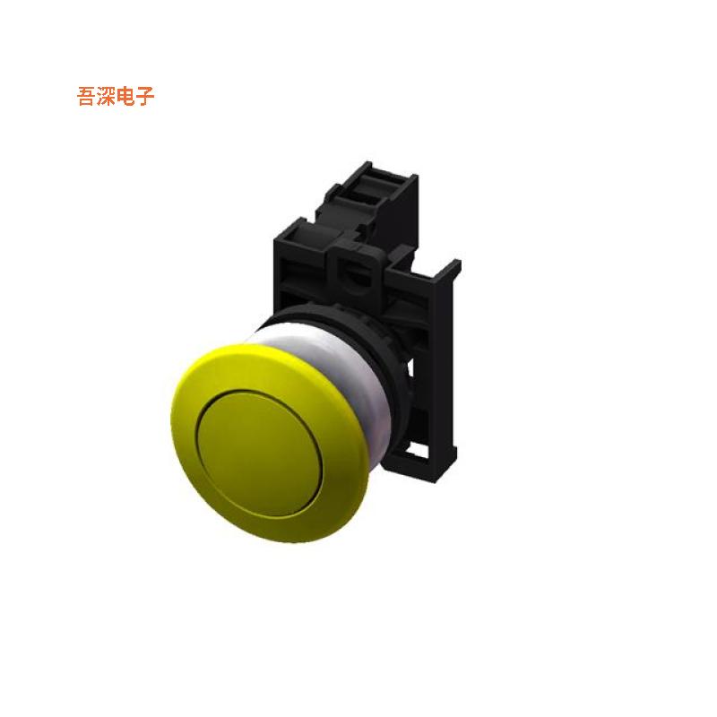 M22MP-ASF01-Y |前面板安装MUSHRM PB-ALT-1B-YELLOW