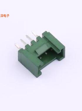 XD-HY-4A-G|公母：公型插针 绿色带卡扣线对板针座插件,P=2m