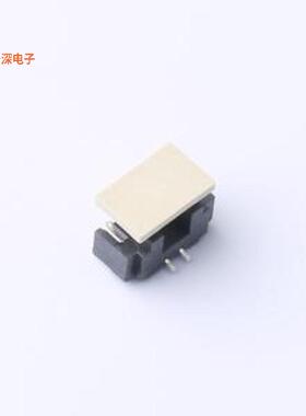 HC-1.25-2PLT-B|黑色线对板针座SMD,P=1.25m