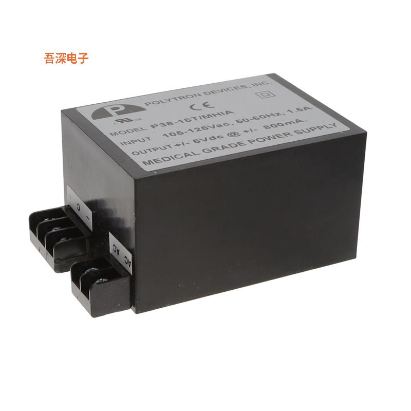 P38-15T/MHIA |封闭式AC/DC CONVERTER +/-15V