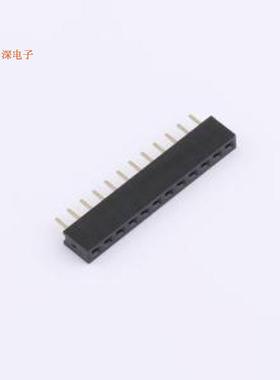 2005FV-12P |排母2.0mm单排 12P 直插方孔排母插件,P=2mm