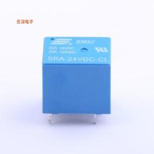SRA-24VDC-CL |黑蓝随机发功率继电器插件,12.4x16mm