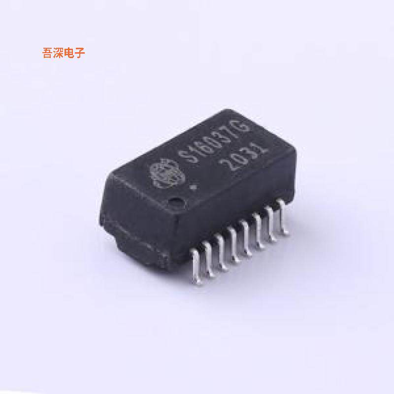 S16037G |原装SMD-16P,12.8x6.9mm网口变压器