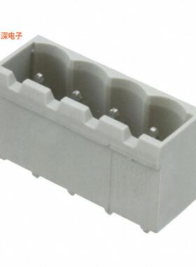 1546211-4 |接头，公引脚，带罩（4 面）TERM BLOCK HDR 4POS 5MM