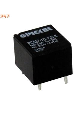 PC537-1C-12S-X |无锁存RELAY AUTOMOTIVE SPDT 30A 12V