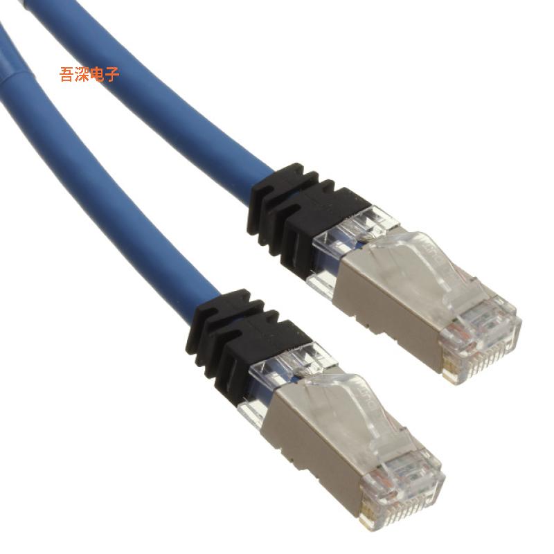 STP6X43MBU |圆形线缆CABLE MOD 8P8C PLUG-PLUG 141.08'