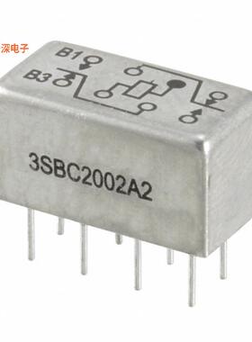 3SBC2002A2 |通孔RELAY GEN PURPOSE DPDT 2A 26.5V