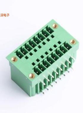 DB2ERHM-3.5-2*8P-GN |原装弯插,P=3.5mm插拔式接线